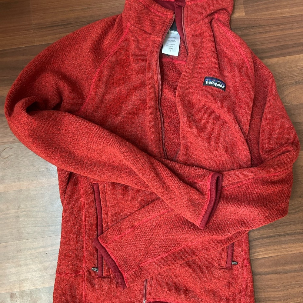 Patagonia Red Ski & Snow Jacket with Stand-Up Collar